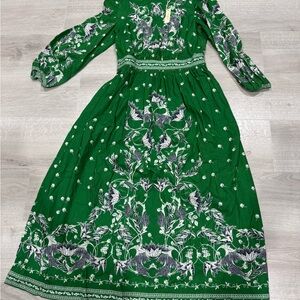NWT Max Studio | Maxi Dress | Balloon Sleeves | Nature Inspired Design | Size M